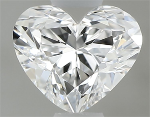 Picture of Natural Diamond 0.41 Carats, Heart with  Cut, D Color, VVS1 Clarity and Certified by GIA