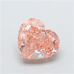 Picture of Lab Grown Diamond 2.03 Carats, Heart with  Cut, Fancy Intense Pink Color, VS1 Clarity and Certified by IGI