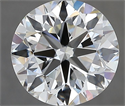 Natural Diamond 2.90 Carats, Round with Excellent Cut, H Color, VVS1 Clarity and Certified by IGI