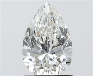 Picture of Natural Diamond 0.90 Carats, Pear with  Cut, G Color, IF Clarity and Certified by IGI