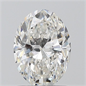 Natural Diamond 1.01 Carats, Oval with  Cut, F Color, SI1 Clarity and Certified by GIA