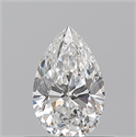 Natural Diamond 0.52 Carats, Pear with  Cut, F Color, IF Clarity and Certified by GIA