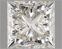 Natural Diamond 1.01 Carats, Princess with  Cut, J Color, SI1 Clarity and Certified by GIA