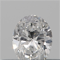 Natural Diamond 0.17 Carats, Oval with  Cut, E Color, SI1 Clarity and Certified by IGI