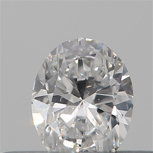 Picture of Natural Diamond 0.17 Carats, Oval with  Cut, E Color, SI1 Clarity and Certified by IGI