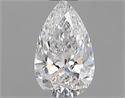Natural Diamond 0.51 Carats, Pear with  Cut, D Color, VS2 Clarity and Certified by GIA