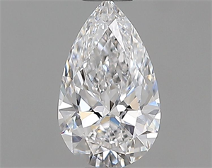 Picture of Natural Diamond 0.51 Carats, Pear with  Cut, D Color, VS2 Clarity and Certified by GIA