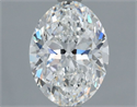 Natural Diamond 1.30 Carats, Oval with  Cut, F Color, VS1 Clarity and Certified by GIA