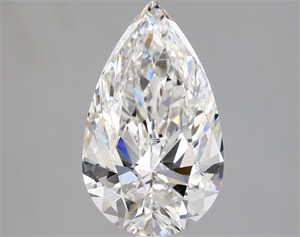 Foto Diamante Natural 2.50 quilates, De pera , Color F, claridad VVS2 y certificado GIA de