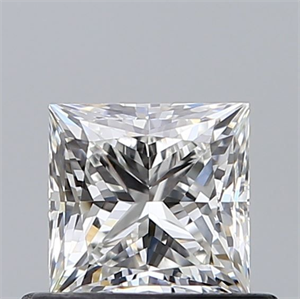 Picture of Natural Diamond 0.63 Carats, Princess with  Cut, G Color, VS2 Clarity and Certified by GIA