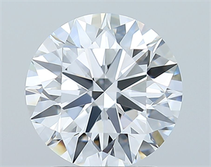 Picture of Natural Diamond 2.03 Carats, Round with Excellent Cut, D Color, VVS1 Clarity and Certified by GIA