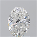 Natural Diamond 1.20 Carats, Oval with  Cut, G Color, SI2 Clarity and Certified by GIA
