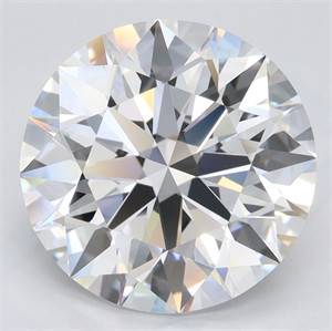 Picture of Lab Grown Diamond 3.70 Carats, Round with Excellent Cut, D Color, VVS1 Clarity and Certified by GIA