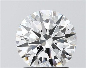 Picture of Lab Grown Diamond 1.50 Carats, Round with Excellent Cut, E Color, VVS2 Clarity and Certified by IGI