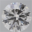Lab Grown Diamond 4.05 Carats, Round with Ideal Cut, E Color, VVS2 Clarity and Certified by IGI
