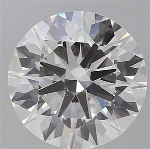 Picture of Lab Grown Diamond 4.05 Carats, Round with Ideal Cut, E Color, VVS2 Clarity and Certified by IGI
