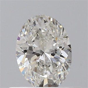 Picture of Natural Diamond 0.40 Carats, Oval with  Cut, H Color, SI1 Clarity and Certified by GIA