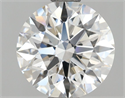 Lab Grown Diamond 1.61 Carats, Round with Ideal Cut, E Color, VVS1 Clarity and Certified by IGI