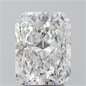 Natural Diamond 2.50 Carats, Radiant with  Cut, D Color, SI1 Clarity and Certified by GIA