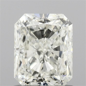 Picture of Natural Diamond 1.07 Carats, Radiant with  Cut, I Color, VVS2 Clarity and Certified by IGI