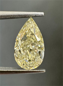 Picture of Natural Diamond 1.00 Carats, Pear with  Cut, N Color, VS1 Clarity and Certified by GIA