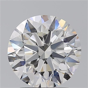 Picture of Natural Diamond 2.50 Carats, Round with Excellent Cut, G Color, VVS1 Clarity and Certified by GIA