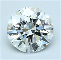 Diamante Natural 2.50 quilates, Redondo , Color H, claridad SI1 y certificado GIA