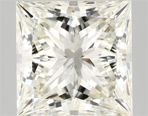 Picture of Natural Diamond 3.03 Carats, Princess with  Cut, K Color, VS1 Clarity and Certified by IGI