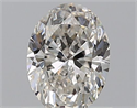 Natural Diamond 0.60 Carats, Oval with  Cut, G Color, VVS1 Clarity and Certified by GIA