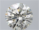 Natural Diamond 3.23 Carats, Round with Excellent Cut, L Color, VVS1 Clarity and Certified by GIA