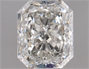 Natural Diamond 0.90 Carats, Radiant with  Cut, K Color, SI2 Clarity and Certified by GIA