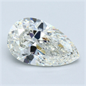 Diamante Natural 3.25 quilates, De pera , Color J, claridad VS2 y certificado GIA