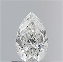 Natural Diamond 0.57 Carats, Pear with  Cut, G Color, VS2 Clarity and Certified by GIA