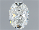 Natural Diamond 0.40 Carats, Oval with  Cut, F Color, VVS2 Clarity and Certified by GIA