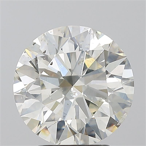 Picture of Natural Diamond 3.01 Carats, Round with Excellent Cut, K Color, SI2 Clarity and Certified by GIA