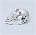 Diamante Natural 0.60 quilates, De pera , Color E, claridad SI1 y certificado GIA