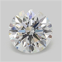 Lab Grown Diamond 1.05 Carats, Round with Ideal Cut, D Color, VVS1 Clarity and Certified by IGI