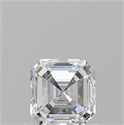 Diamante Natural 0.80 quilates, Asscher , Color D, claridad VVS2 y certificado GIA