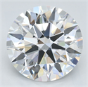Lab Grown Diamond 3.12 Carats, Round with Ideal Cut, D Color, VVS1 Clarity and Certified by IGI