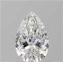 Natural Diamond 0.90 Carats, Pear with  Cut, F Color, SI1 Clarity and Certified by GIA