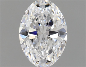 Picture of Natural Diamond 0.51 Carats, Oval with  Cut, D Color, VVS2 Clarity and Certified by GIA
