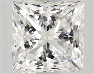 Picture of Natural Diamond 0.73 Carats, Princess with  Cut, F Color, VVS2 Clarity and Certified by GIA