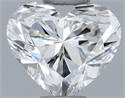 Natural Diamond 0.51 Carats, Heart with  Cut, I Color, VS2 Clarity and Certified by GIA