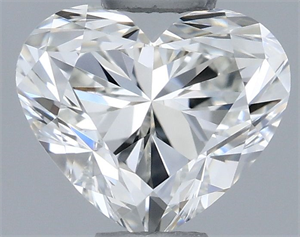 Picture of Natural Diamond 0.51 Carats, Heart with  Cut, I Color, VS2 Clarity and Certified by GIA