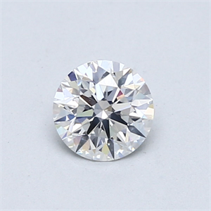 Picture of Natural Diamond 0.53 Carats, Round with Excellent Cut, E Color, SI2 Clarity and Certified by GIA