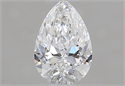 Natural Diamond 0.51 Carats, Pear with  Cut, E Color, VVS1 Clarity and Certified by GIA