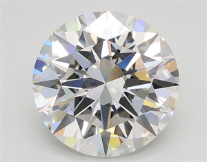 Picture of Lab Grown Diamond 2.71 Carats, Round with Excellent Cut, F Color, VS1 Clarity and Certified by IGI