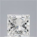 Natural Diamond 0.61 Carats, Princess with  Cut, H Color, VVS2 Clarity and Certified by GIA