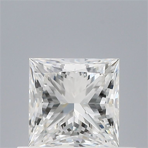 Picture of Natural Diamond 0.61 Carats, Princess with  Cut, H Color, VVS2 Clarity and Certified by GIA