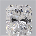 Natural Diamond 0.50 Carats, Radiant with  Cut, D Color, SI1 Clarity and Certified by GIA